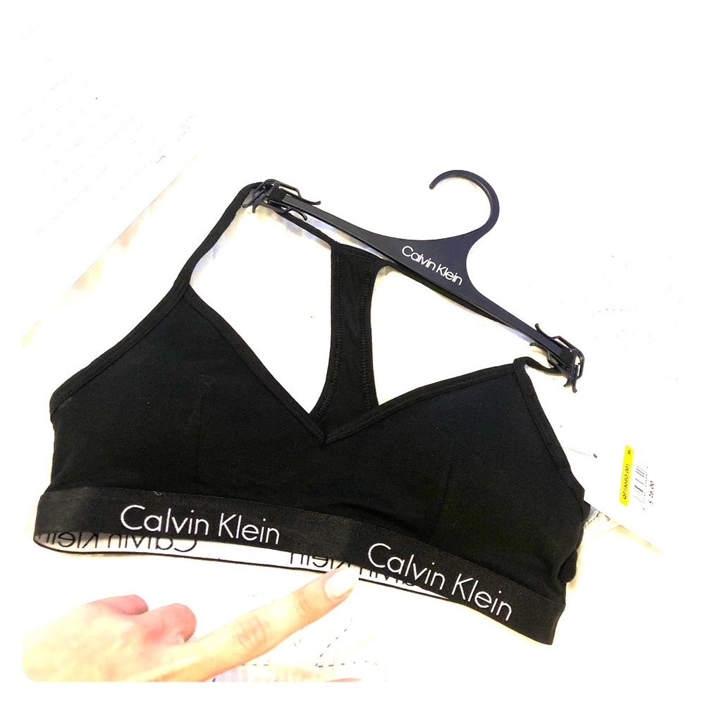 Calvin Klein Motive Cotton Lightly Lined Bralette